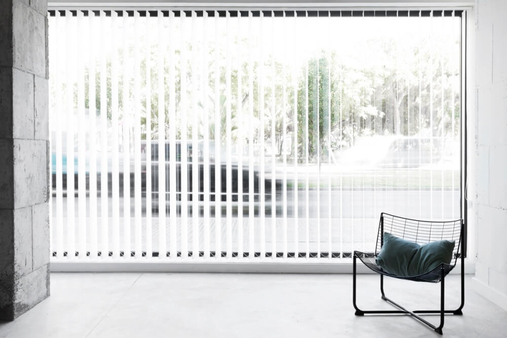 cortinas de lamas verticales