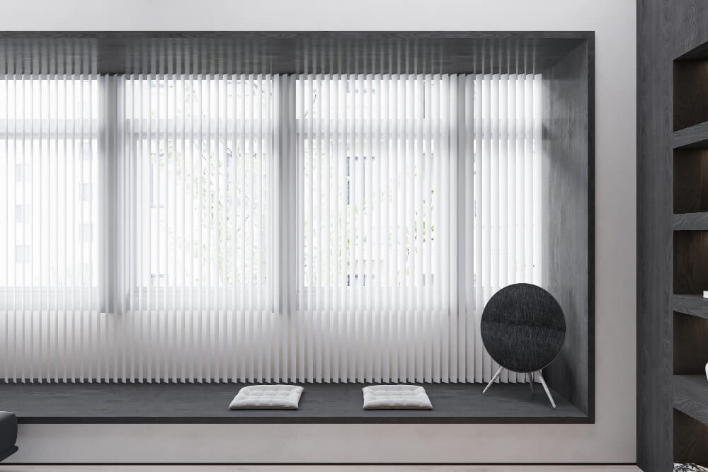 cortinas de lamas verticales