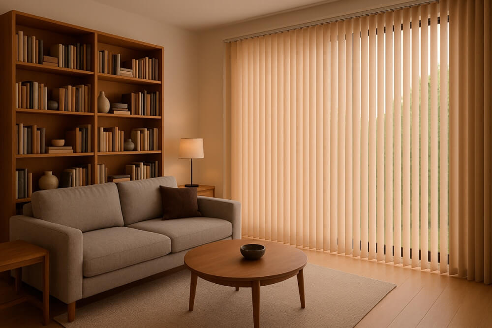 cortinas de lamas verticales